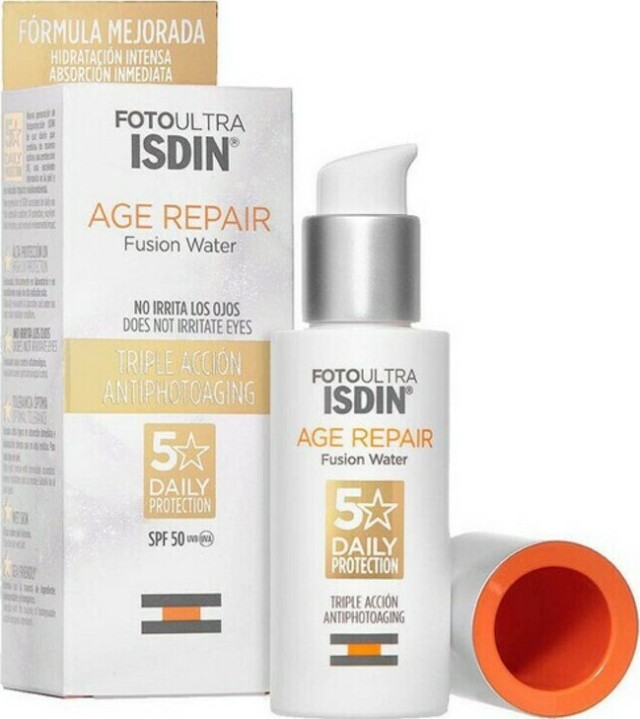 Isdin Age Repair Color Fusion Water SPF50+ Color Αντηλιακό Προσώπου με Χρώμα, 50ml