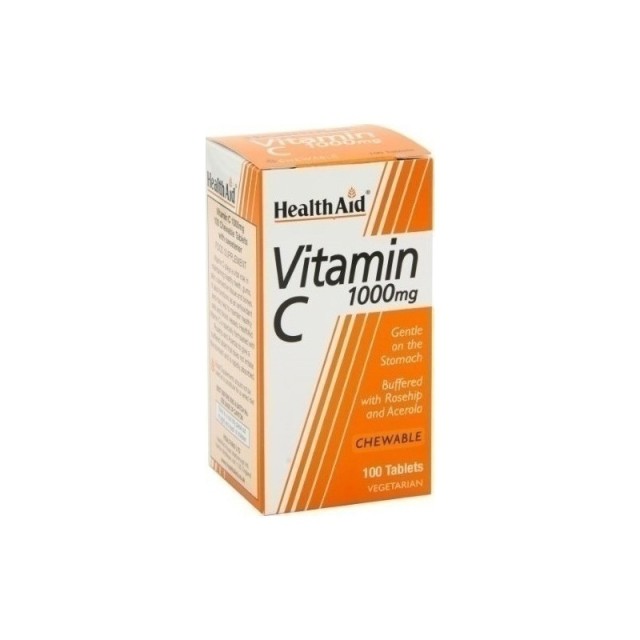 Health Aid Vitamin C 1000mg 100 μασώμενες ταμπλέτες