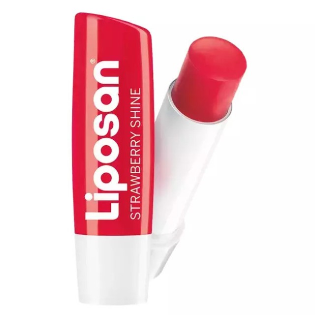 Liposan Strawberry Shine MIneral Oil Free Lip Balm με Χρώμα 4.8gr