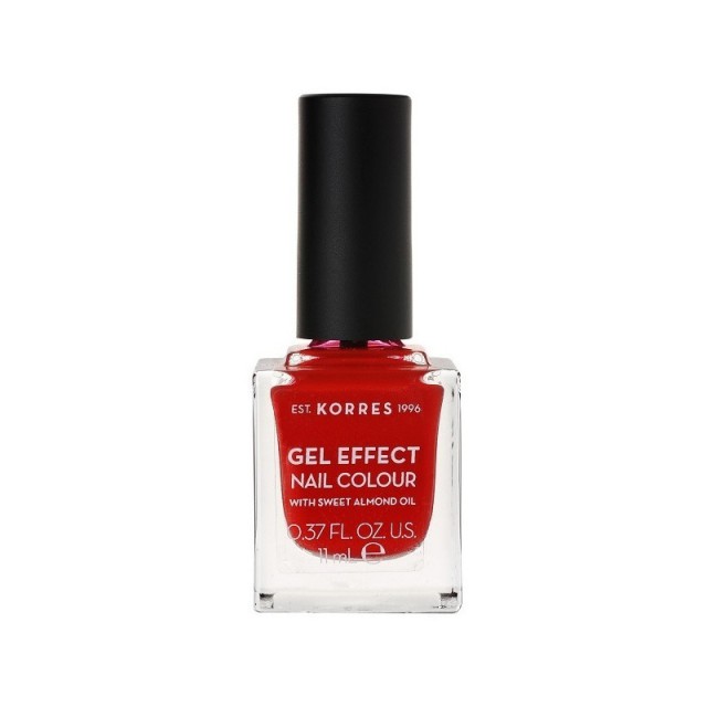 Korres Gel Effect Nail Colour Με Αμυγδαλέλαιο Νο 53 Royal Red 11 ml