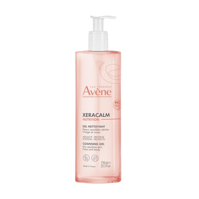 Avene XeraCalm Nutrition Cleansing Gel Τζελ Καθαρισμού για Πρόσωπο & Σώμα, 500ml