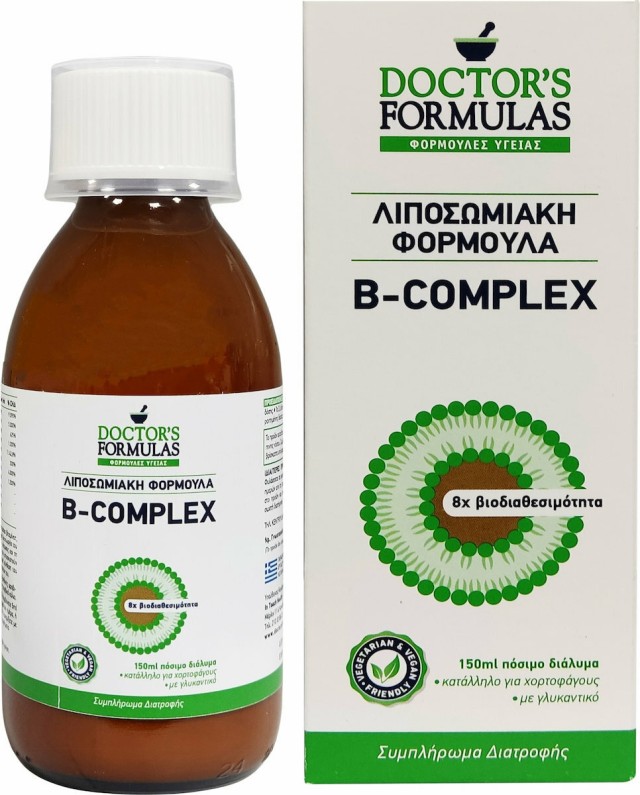 Doctors Formula B Complex Πόσιμο Διάλυμα με Βιταμίνες του Συμπλέγματος B 150ml