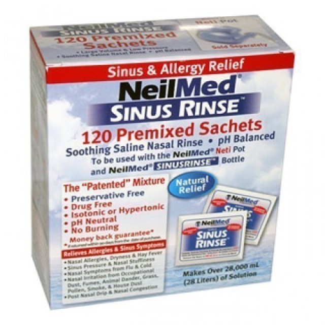 NEILMED SINUS RINSE 120 PREMIXED SACHETS FOR ADULTS