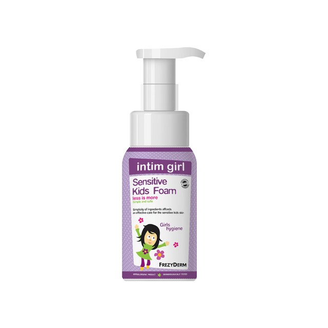 Frezyderm Sensitive Kids Intim Girl Foam Αφρός Καθαρισμού για την Καθημερινή Υγιεινή της Ευαίσθητης περιοχής 250ml