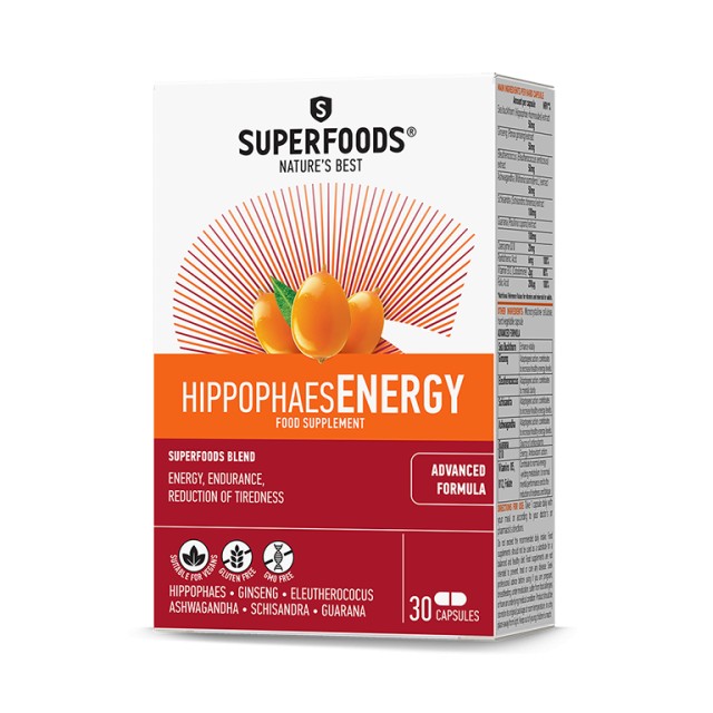 SuperFoods Ιπποφαές Energy 30Caps