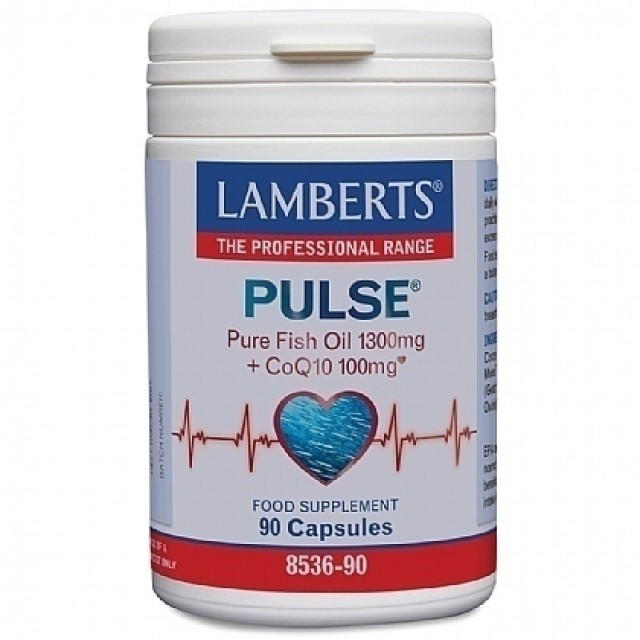 Lamberts Pulse Pure Fish Oil 1300mg & CoQ10 100mg 90caps