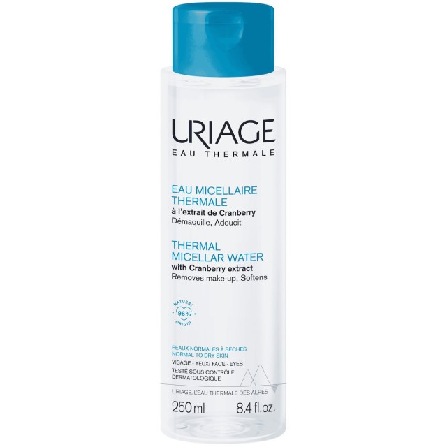 Uriage Micellar Water Ιαματικό νερό Καθαρισμού για Ξηρές Επιδερμίδες 250ml