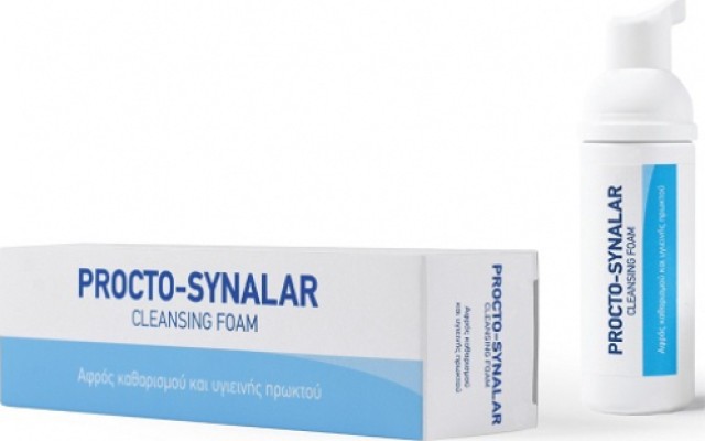 Minerva Procto-Synalar Cleansing Foam Αφρός Καθαρισμού & Υγιεινής Πρωκτού 40ml