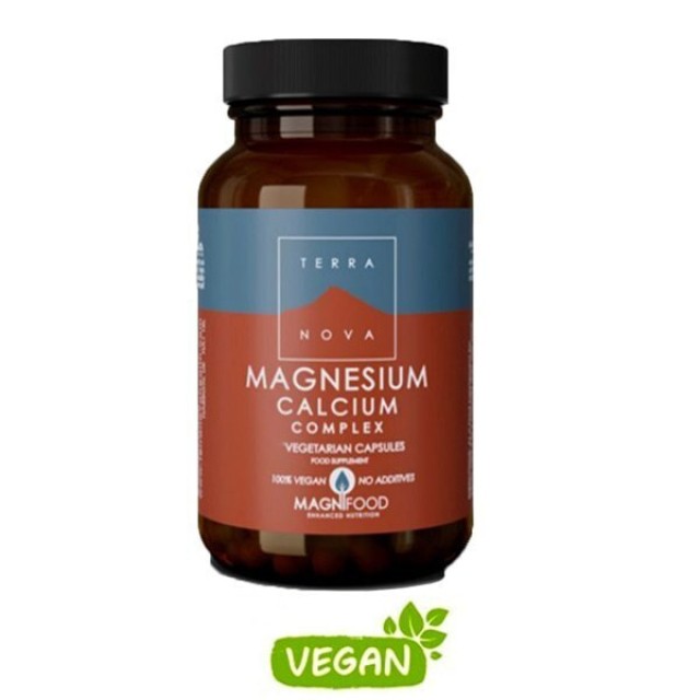 Terranova Magnesium Calcium 2:1 Complex Μαγνήσιο Ασβέστιο για Καλύτερη Μυίκη Λειτουργία 100caps