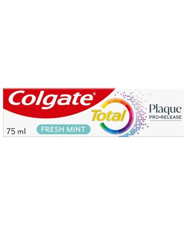 Colgate Total Plaque Pro-Release Fresh Mint Οδοντόκρεμα που Λειαίνει & Απομακρύνει την Πλάκα 75ml