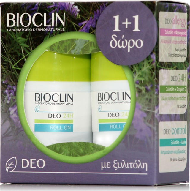 Bioclin PROMO PACK Deo Fresh Roll-On Αποσμητικό για Κανονική Εφίδρωση 50ml 1+1 ΔΩΡΟ.