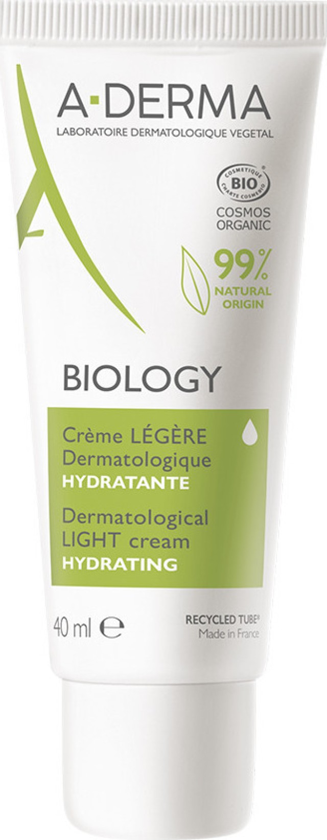 A-Derma Biology Creme Legere Hydrating Light Cream Ενυδατική Κρέμα με Ελαφριά Υφή, 40ml