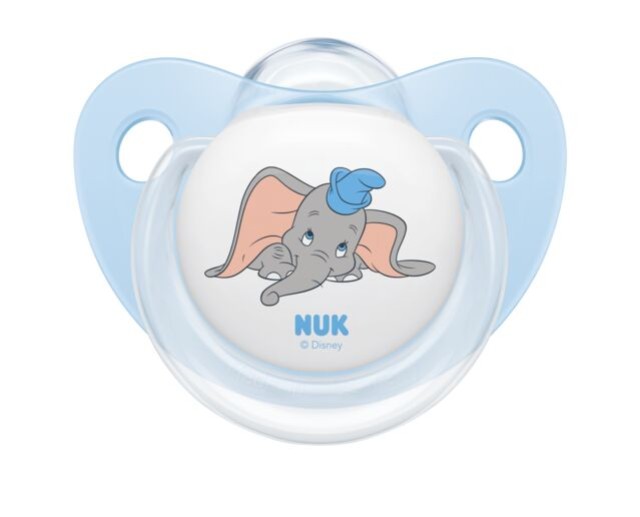 Nuk Disney Πιπιλα Σιλικονης Με Θηκη Dumbo The Elephant 0 - 6 m