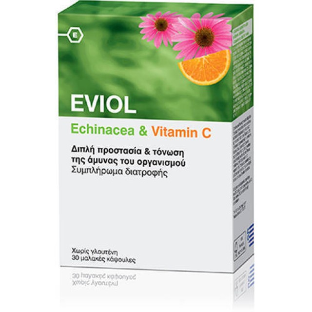 EVIOL Echinacea & Vitamin C 30 Caps