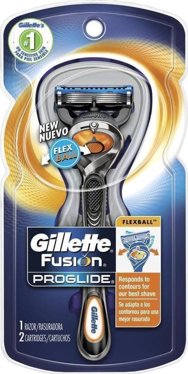 Gillette Fusion Proglide 5 Flexball Manual Ξυριστική Mηχανή, 1τεμ & Ανταλλακτικά, 2τεμ