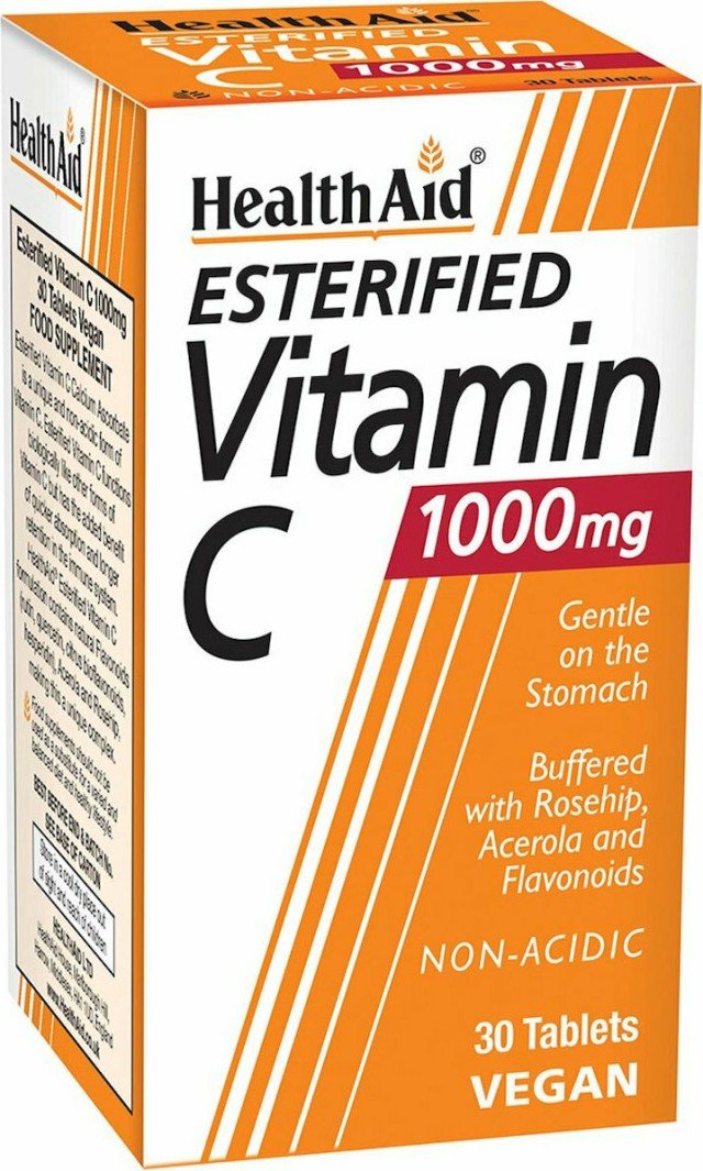 Health Aid Esterified Vitamin C 1000mg Βιταμίνη C με Μορφή Ασκορβικού Ασβεστίου, 30tabs