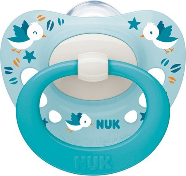 Nuk Signature Σιλικόνης 0-6m Ciel Birds 1τμχ