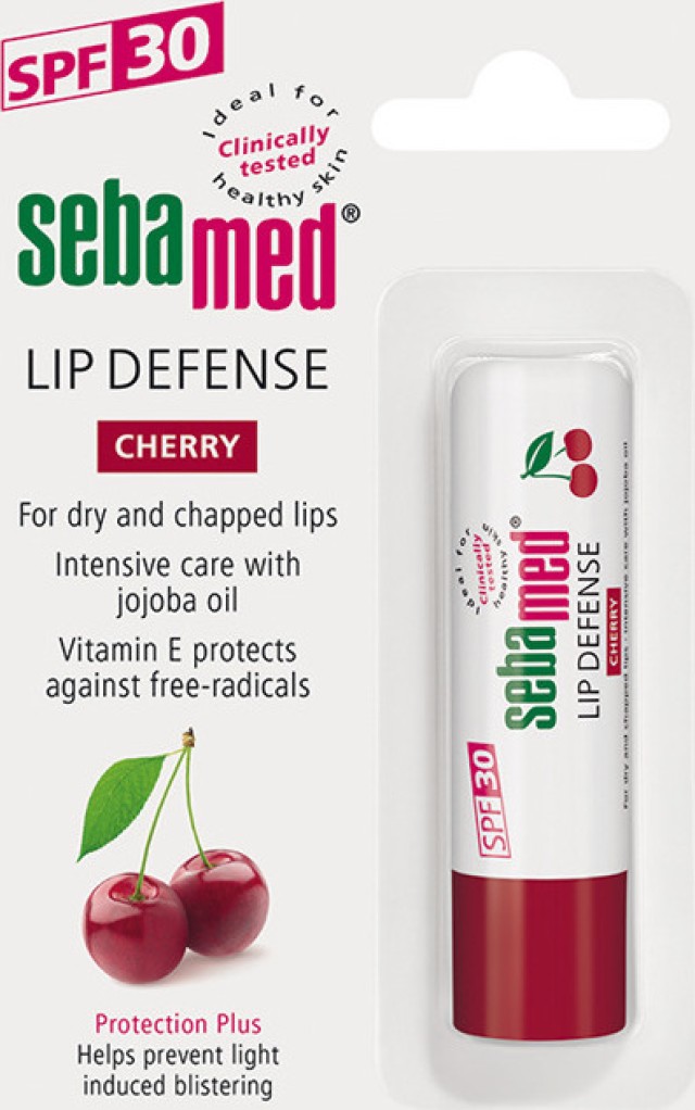 Sebamed Lip Defense SPF30 Αντηλιακό Στίκ Για Τα Χείλη Με Γεύση Κεράσι 4.8gr