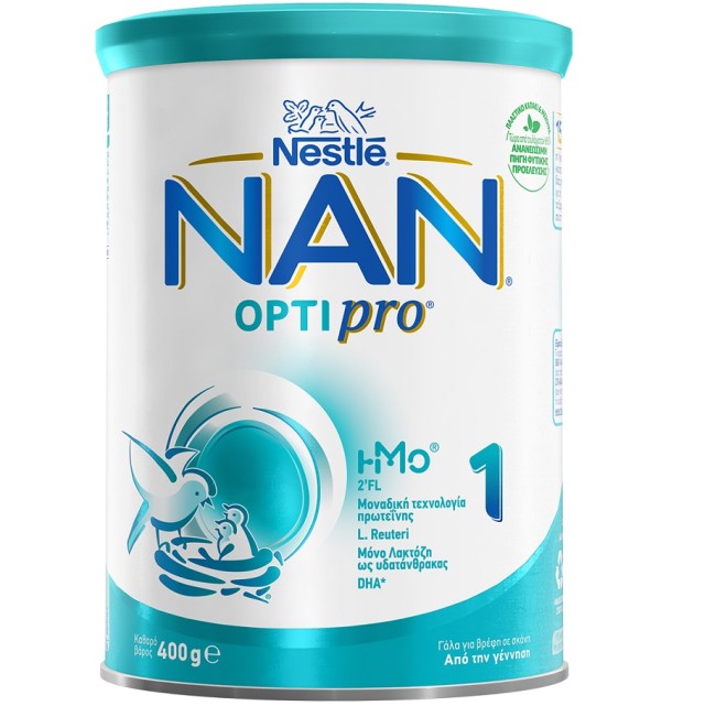 Nestle Nan Optipro 1 Γάλα Πρώτης Βρεφικής Ηλικίας 400gr