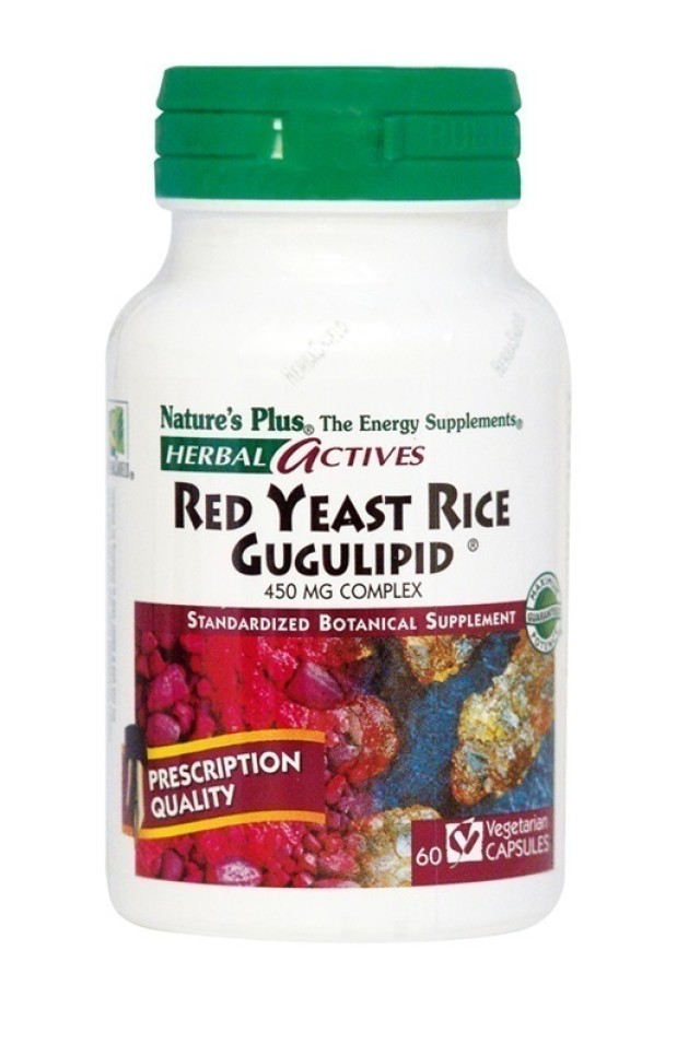 Natures Plus RED YEAST RICE/GUGULIPID 60 φυτικές κάψουλες