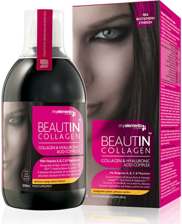 My Elements Beautin Collagen Collagen & Hyaluronic Acid Complex 500ml Mango Melon