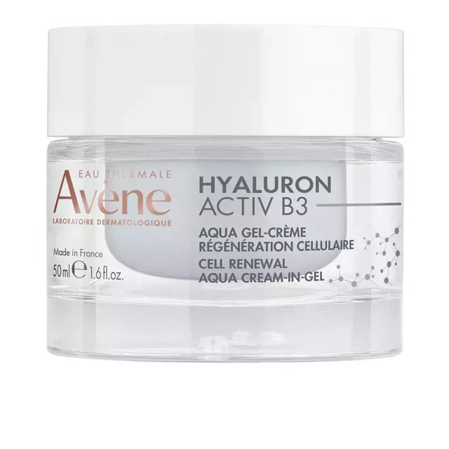 Avene Hyaluron Activ B3 Aqua Gel Κρέμα Προσώπου Κυτταρικής Ανάπλασης Συσφίγγει & Διορθώνει τις Ρυτίδες 50ml