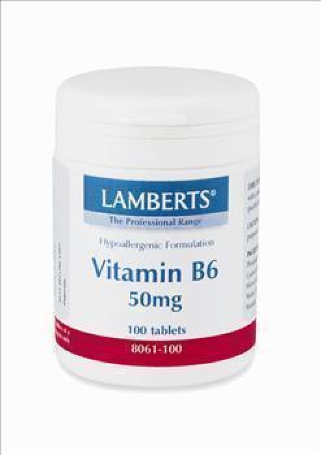 LAMBERTS B-6 50MG 100TABS PYRIDOXINE