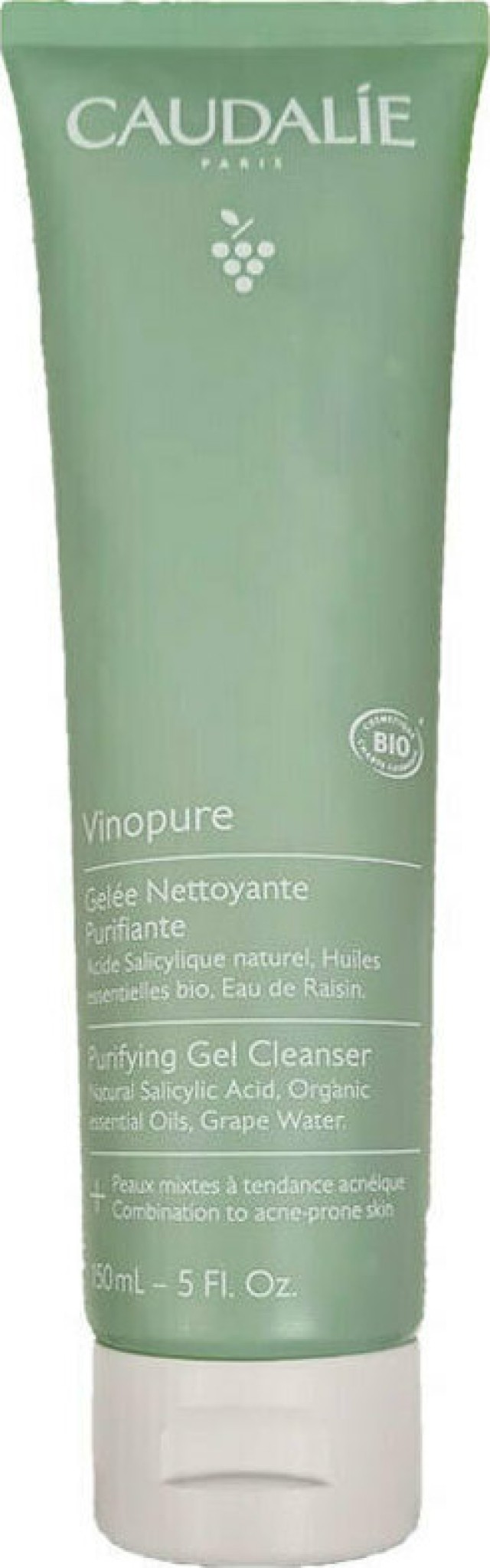 Caudalie Vinopure Purifying Gel Cleanser Καθαριστικό Προσώπου για τις Λιπαρές - Μικτές Επιδερμίδες, 150ml