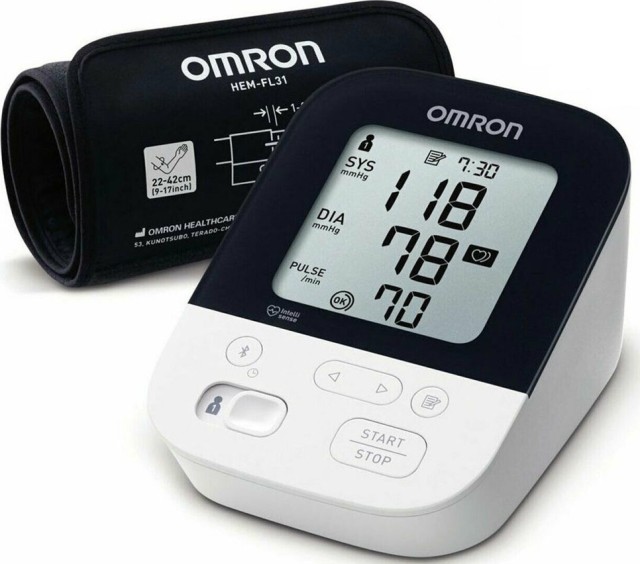 Omron M4 Intelli It Έξυπνο Πιεσόμετρο Μπράτσου με Ανίχνευση Αρρυθμίας 5 Χρόνια Εγγύηση 1 τεμάχιο