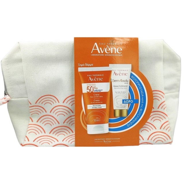 Avene Promo Cream SPF50+ Αντηλιακή Kρέμα Προσώπου για Ξηρό/Πολύ Ξηρό Δέρμα, 50ml & Δώρο Μάσκα Προσώπου Dermabsolu, 15ml