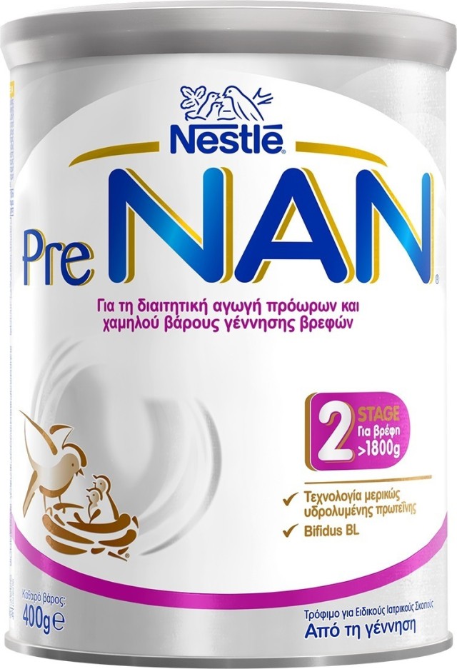 Nestle PreNan Βρεφικό γάλα για λιποβαρή και πρόωρα βρέφη 400gr