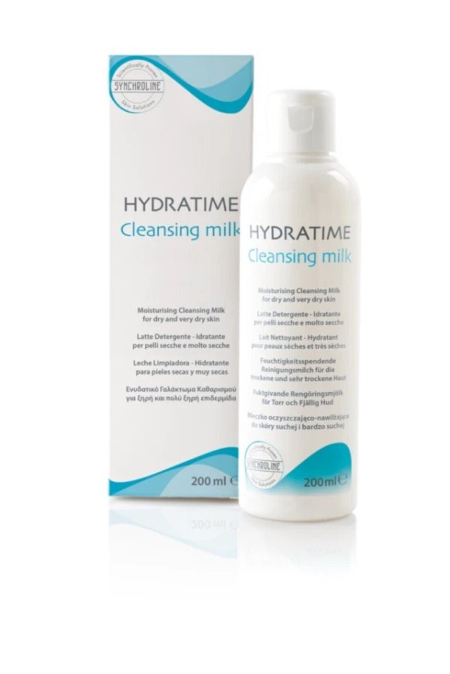 Synchroline Hydratime Cleansing Milk - Γαλάκτωμα Καθαρισμού / Ντεμακιγιάζ, 200ml