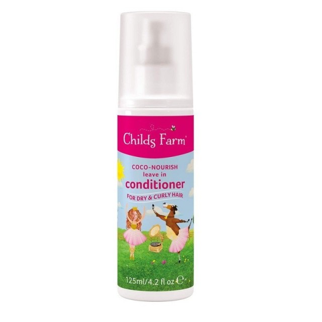 Childs Farm Leave-In Conditioner Organic Coconut for Dry & Curly Hair Βρεφική, Παιδική Μαλακτική Κρέμα σε Spray με Άρωμα Καρύδας για Ξηρά & Σγουρά Μαλλιά, Χωρίς Ξέβγαλμα 125ml