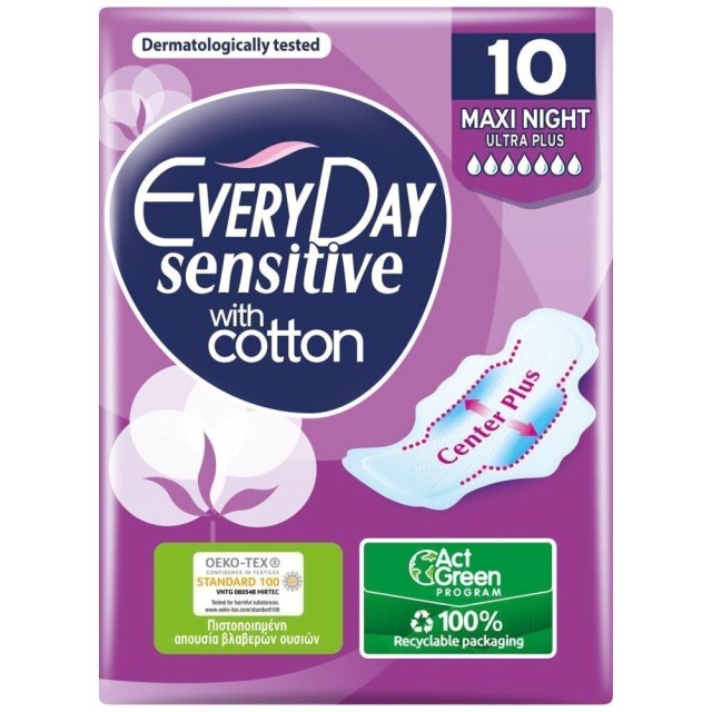 EveryDay Sensitive Ultra Plus Maxi Night 10τμχ