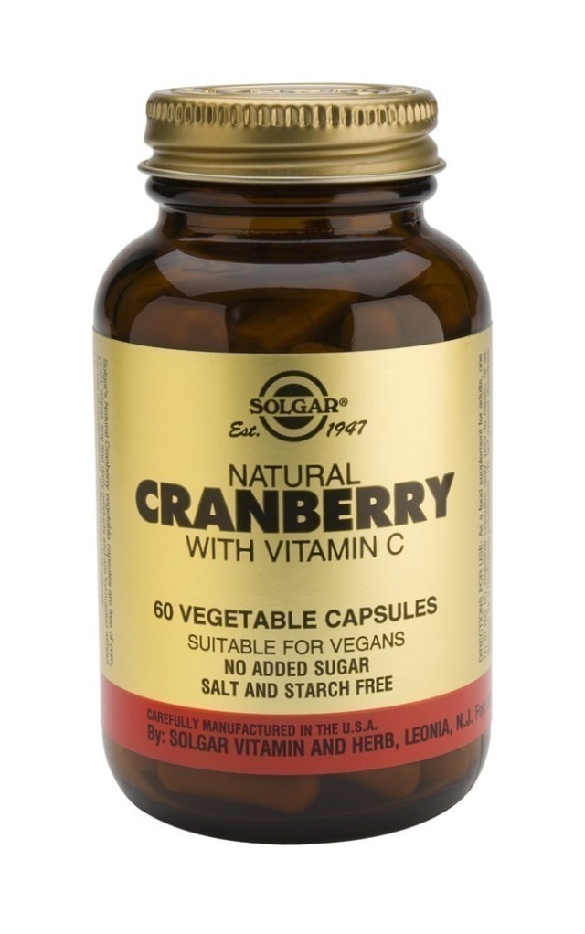 SOLGAR CRANBERRY EXTRACT +VIT C 60VEGIC