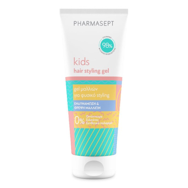 Pharmasept Kids Hair Styling Gel Τζελ Μαλλιών για Δυνατό Κράτημα, 100ml