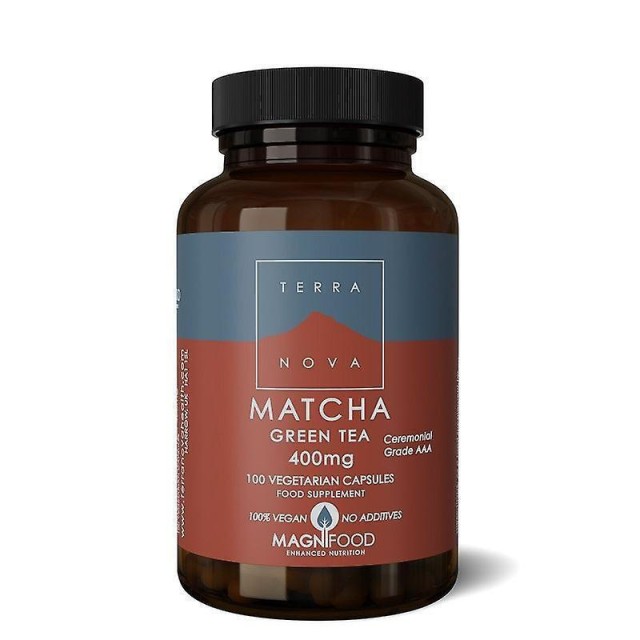 Terranova Matcha Green Tea 400mg Πράσινο Τσάι Μάτσα για Ενέργεια Τόνωση & Έλεγχο Βάρους 100caps