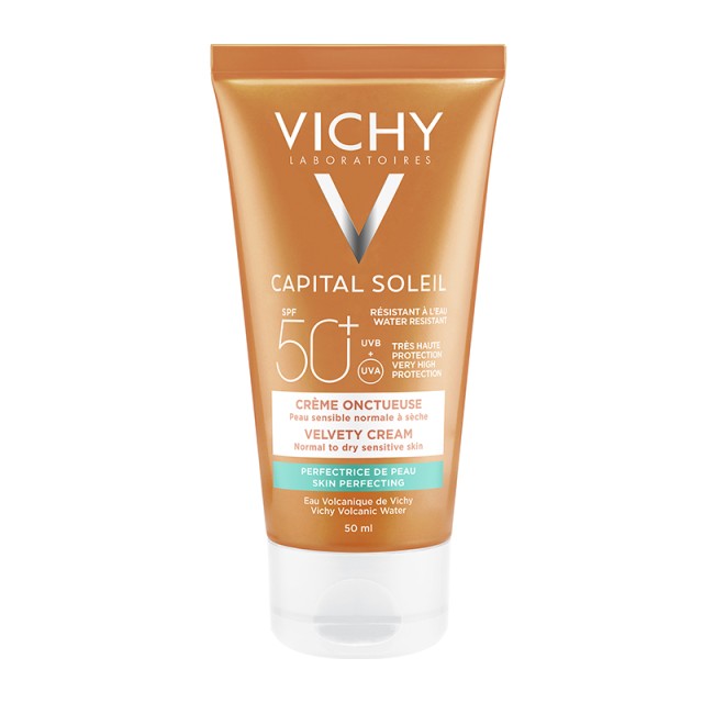 VICHY Capital Soleil κρέμα με βελούδινη υφή, SPF 50+ 50ml