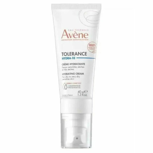 Avène Tolerance HYDRA 10 Creme Ενυδατική Κρέμα Προσώπου για ξηρό-Πολύ Ξηρό Δέρμα 40ml.