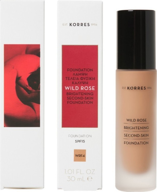  Korres Foundation Make Up Άγριο Τριαντάφυλλο SPF15 WRF4, 30ml 