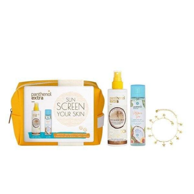 Panthenol Extra Set Sun Care Face & Body Spray SPF50 250ml & Vitamin Sea Mist 100ml & Δώρο Κόσμημα