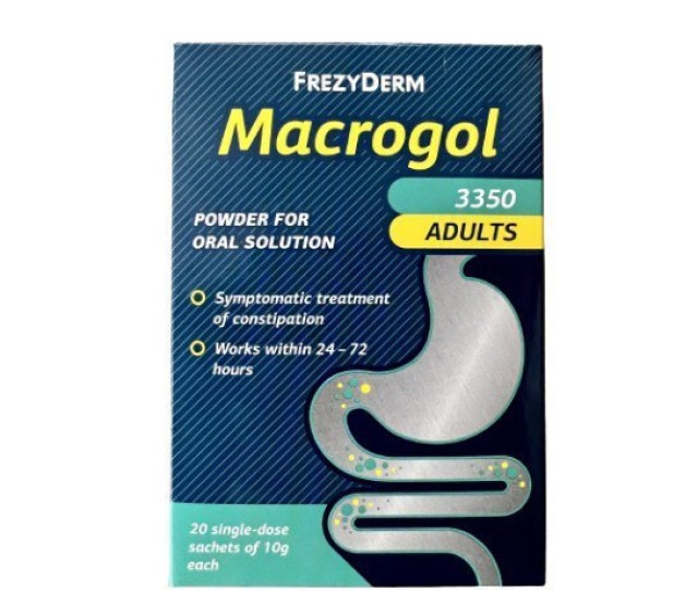 Frezyderm Macrogol 3350 Adults Συμπλήρωμα σε Σκόνη για Δυσκοιλιότητα 20x10gr