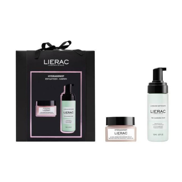 Lierac XMAS PROMO PACK Hydragenist Gel-Cream 50ml & Αφρός Καθαρισμού 150ml.