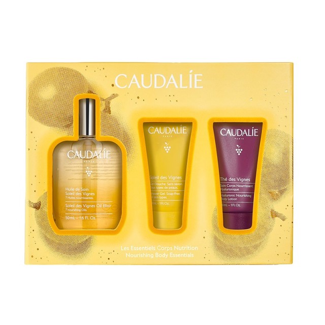 Caudalie Promo Pack Soleil des Vignes Oil Elixir Λάδι Σώματος 50ml & Αφρόλουτρο 30ml & Γαλάκτωμα Σώματος 30ml