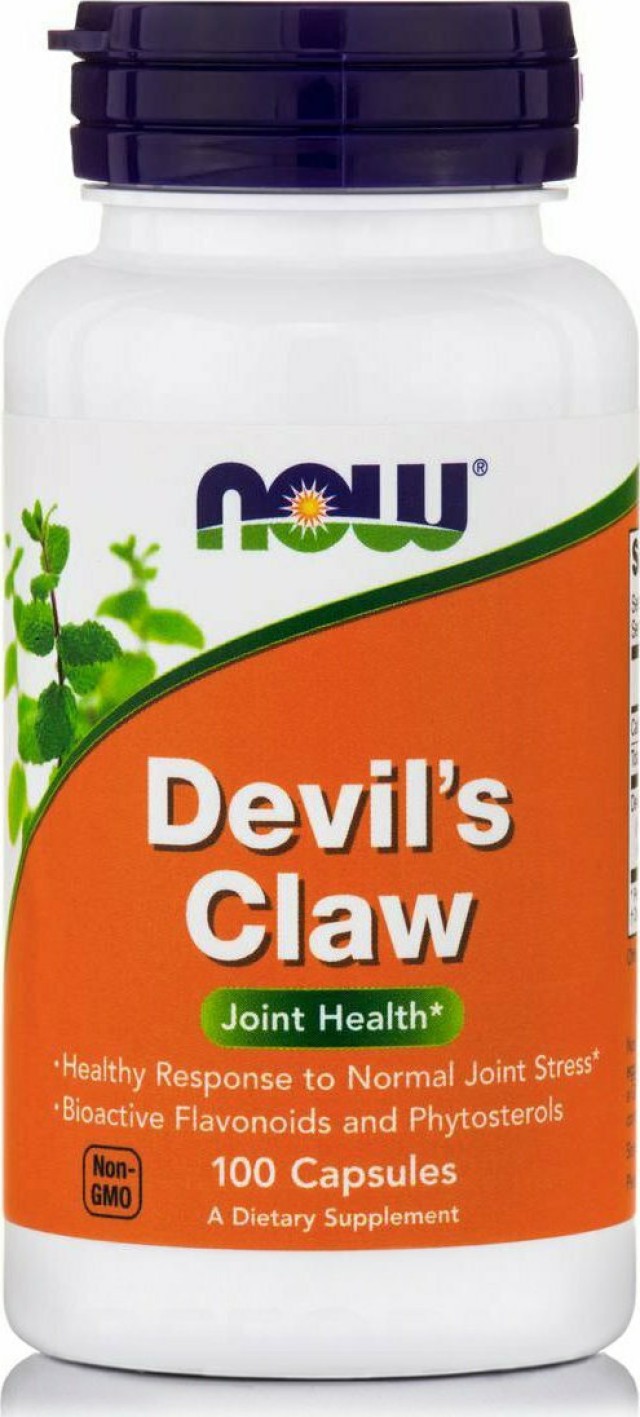 Now Foods Devils Claw 500mg Συμπλήρωμα Διατροφής με Αντιφλεγμονώδεις Ιδιότητες, Ιδανικό για Μυϊκούς Πόνους 100 Caps