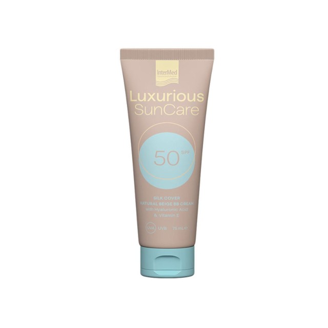 Intermed Luxurious SunCare Αντηλιακή Κρέμα Προσώπου SPF50 με Χρώμα Natural Beige 75ml