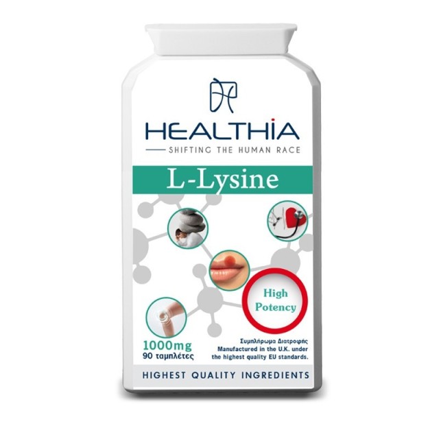 Healthia L-Lysine 1000mg, 90tabs