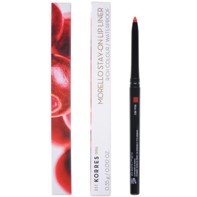  Korres Morello Stay-On Lip Liner 02 Real Red 0.35gr Μολύβι Χειλιών 