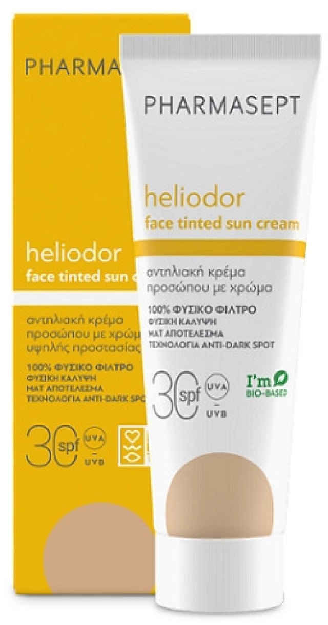 PHARMASEPT Heliodor Face Tinted Face Cream SPF30 Αντηλιακή Προσώπου 50ml