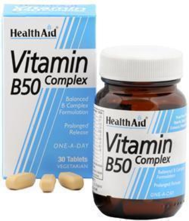 HEALTH AID B50 Complex Prolonged Release tablets 30s